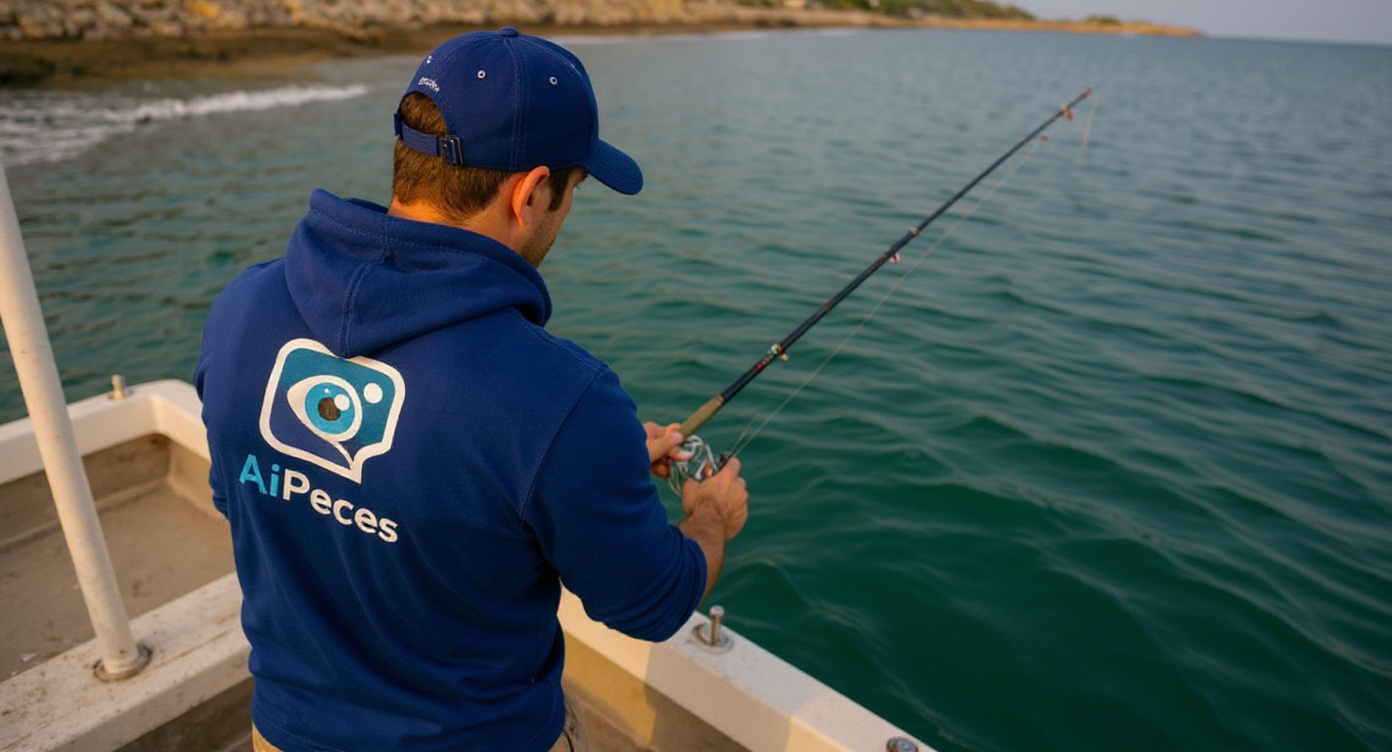 Principiante haciendo micro-jigging con equipo ligero desde un kayak