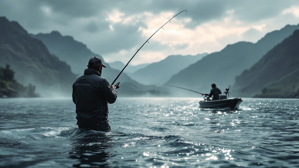 Punta de escollera batida al amanecer, spot típico de jig-casting en España