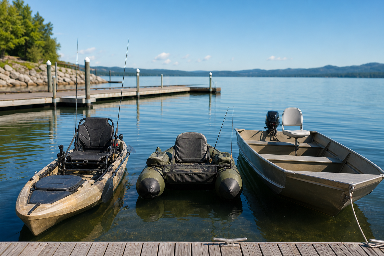 Pato, kayak o barco: qué embarcación de pesca elegir