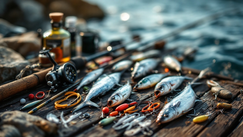 Manos haciendo un nudo de pesca — palomar con hilo de fluorocarbono