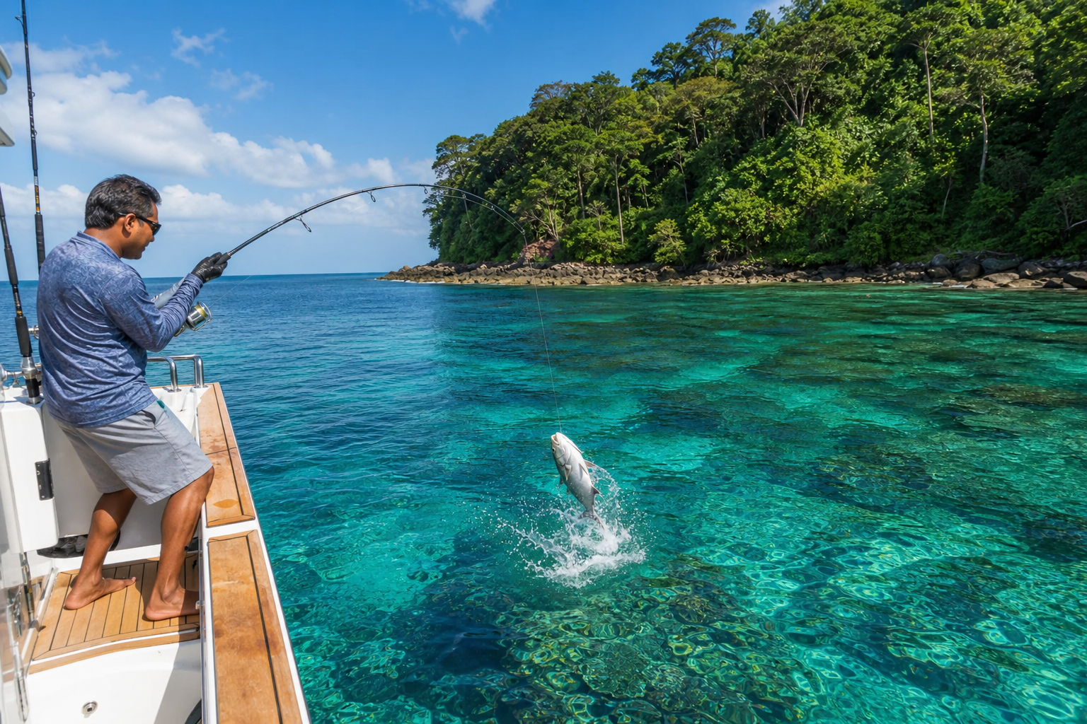 Viajes de pesca a Andamán: GT y popping (2026)