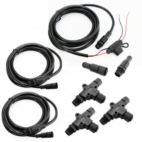 Kit Básico de Red NMEA2000 PoweryMax 2 Dispositivos IP68 CE — Tienda AiPeces