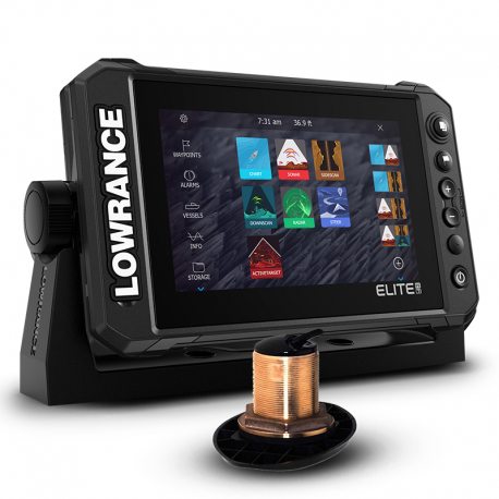 Lowrance Elite FS 7 con Transductor Pasacascos B148 HDI xSonic 600w — Tienda AiPeces