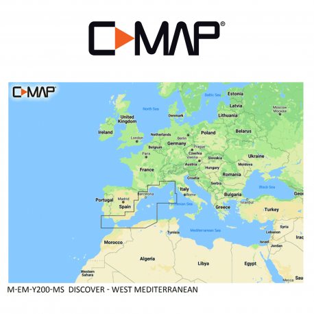 C-MAP DISCOVER M-EM-Y200-MS West Mediterranean — Tienda AiPeces
