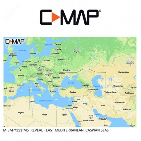 C-MAP REVEAL M-EM-Y111-MS East Mediterranean, Caspian Seas — Tienda AiPeces