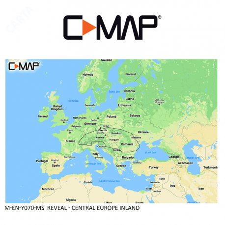 C-MAP REVEAL M-EN-Y070-MS Central Europe Inland — Tienda AiPeces