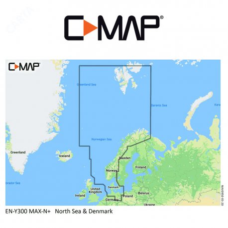 C-MAP REVEAL M-EN-Y300-MS North Sea & Denmark — Tienda AiPeces
