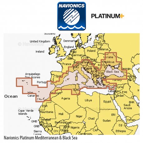 Navionics Platinum+ NPEU643L Mediterranean & Black Sea — Tienda AiPeces