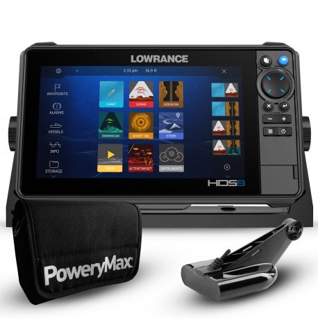 Lowrance HDS 9 Pro PoweryMax Ready con Transductor HDI 50/200 600W CHIRP/DownScan — Tienda AiPeces
