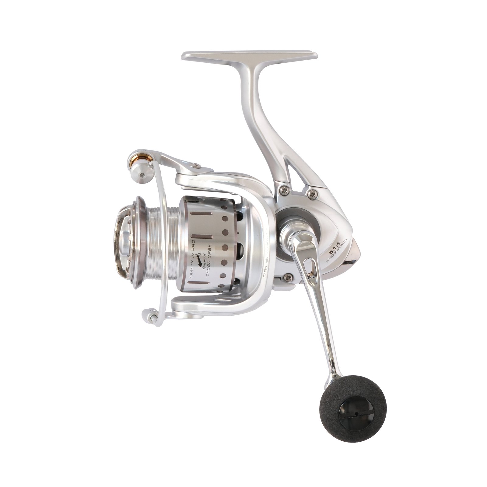 Carrete de spinning ligero Cinnetic Crafty IV PRO CRBK Light Game con bobina de aluminio mecanizado