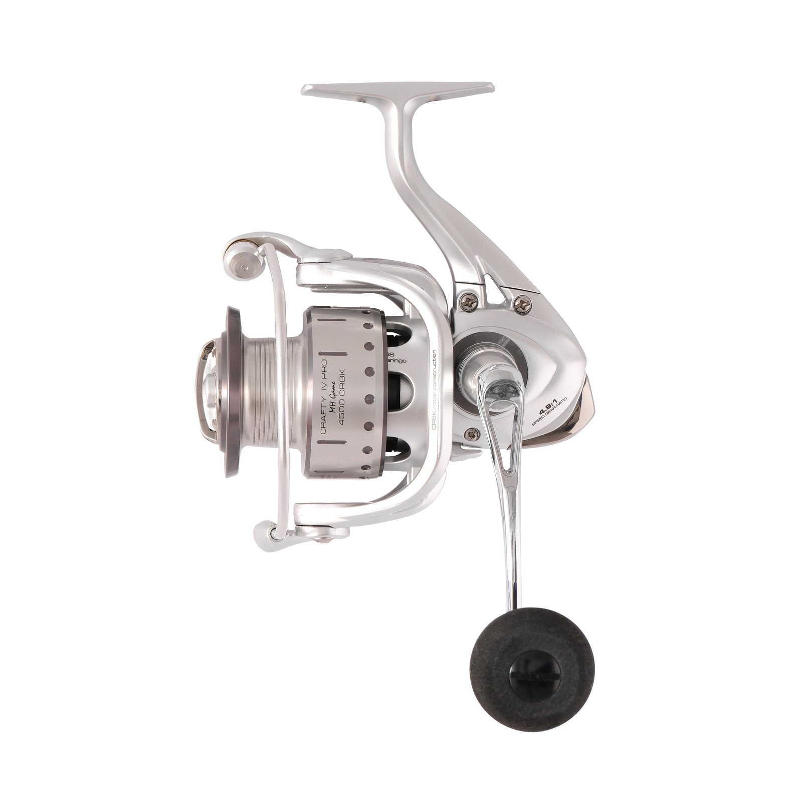 Carrete de spinning Cinnetic Crafty IV PRO CRBK MH Game con bobina de aluminio mecanizado