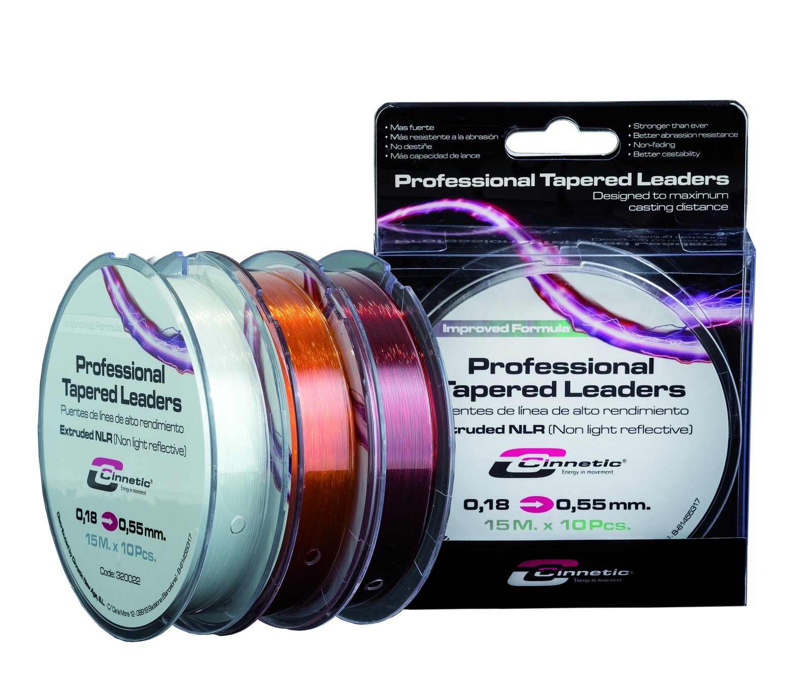 Pack de puentes cónicos Cinnetic Professional Tapered Leaders extruidos