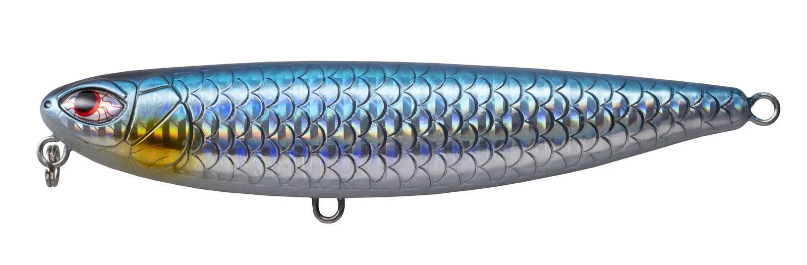 Señuelo paseante Cinnetic Magnum Silky Slider 130F con anzuelos triples 4X