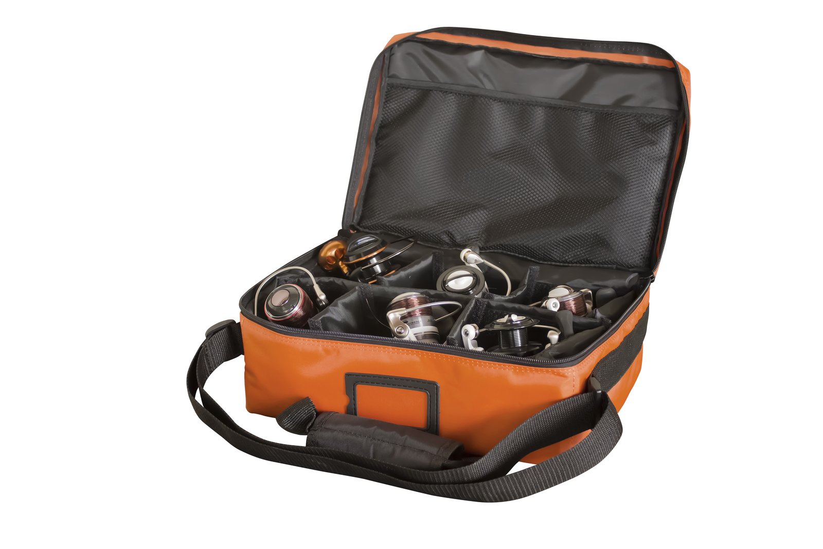 Bolsa para carretes Cinnetic Reel Bag Travel semirrígida con divisiones de velcro