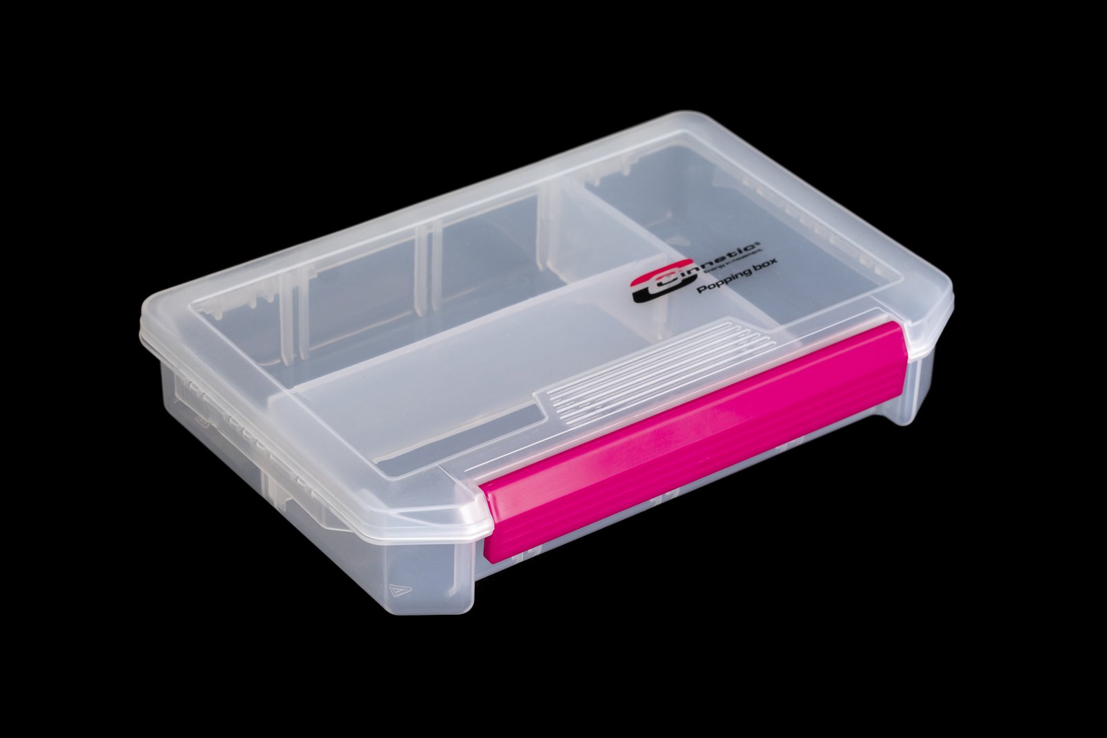 Caja de señuelos Cinnetic Popping Box con poppers y stickbaits grandes