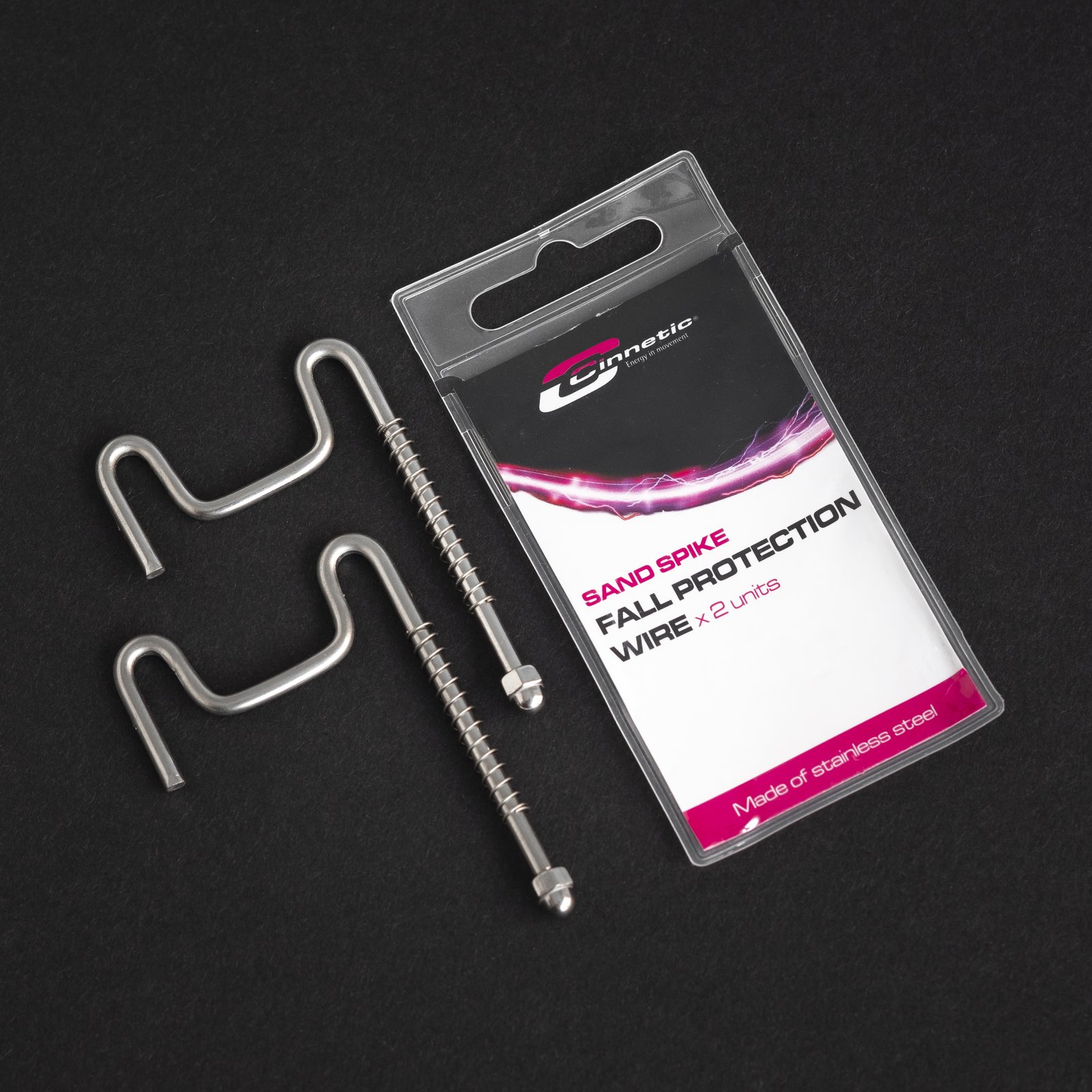 Cable anticaída de acero Cinnetic Fall Protection Wire para picas de surfcasting