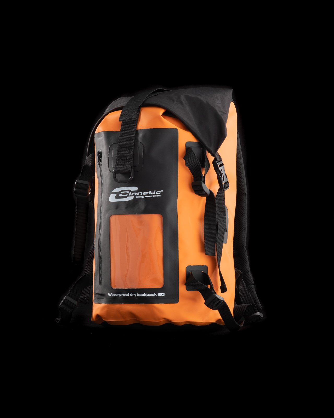 Mochila estanca Cinnetic Waterproof Dry Backpack con cierre enrollable roll top