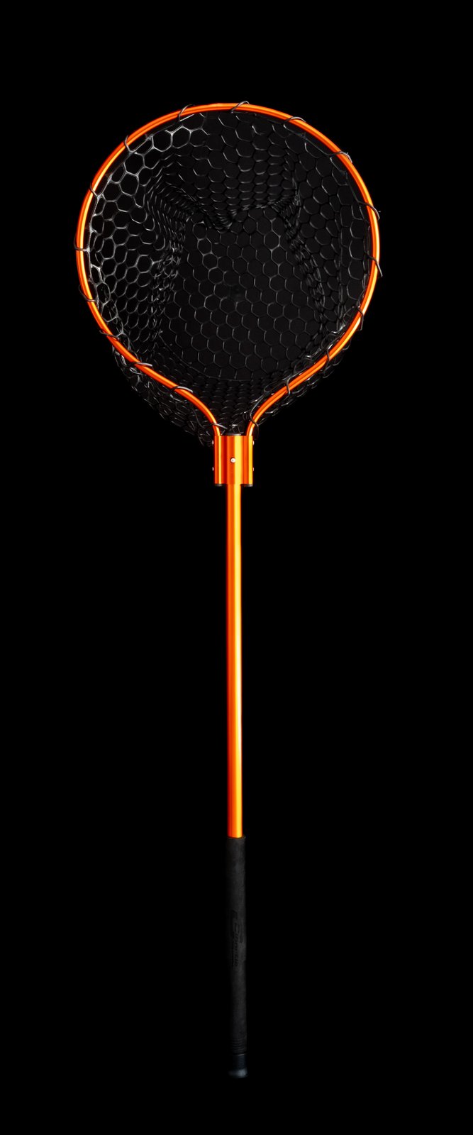 Sacadera naranja Cinnetic Squid Boat Net de 145 cm con malla de goma para cefalópodos