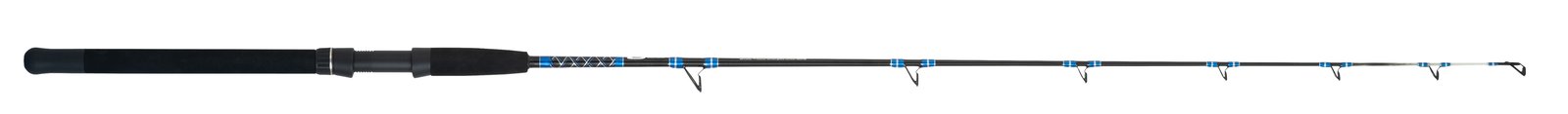 Caña de curricán Cinnetic Blue Win Trolling de 1,68 m en una pieza, clase 50–80 lb