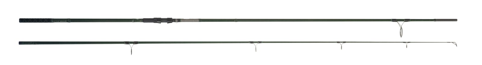 Caña de carpfishing Cinnetic Armed Carp XBR de 2 tramos y tono verdoso