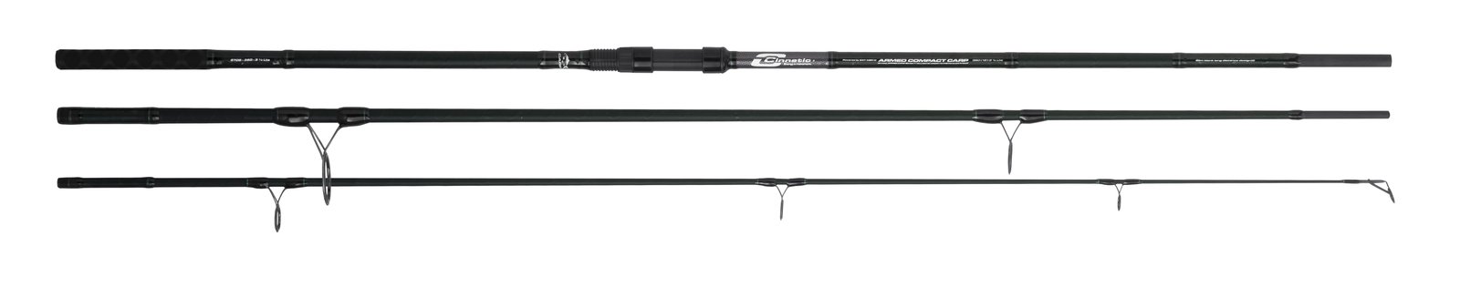 Caña de carpfishing Cinnetic Armed Compact Carp XBR de 3,60 m en 3 tramos