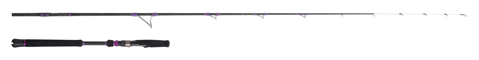 Caña para cefalópodos Cinnetic Sky Line Squid Jig de 1+1 tramos con puntera híbrida