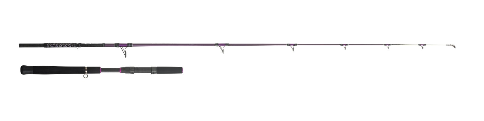 Caña de kayak Cinnetic Sky Line Purple Crazy Kayak de 1+1 tramos para curricán y fondo