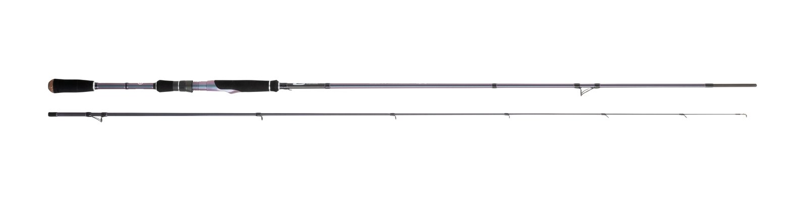 Caña de eging Cinnetic Crafty Translight Eging con blank tornasolado de 2 tramos