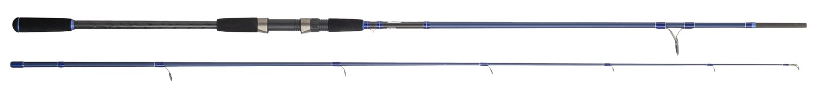 Caña de spinning Cinnetic Blue Line Sea Bass de 2 tramos con grip antideslizante