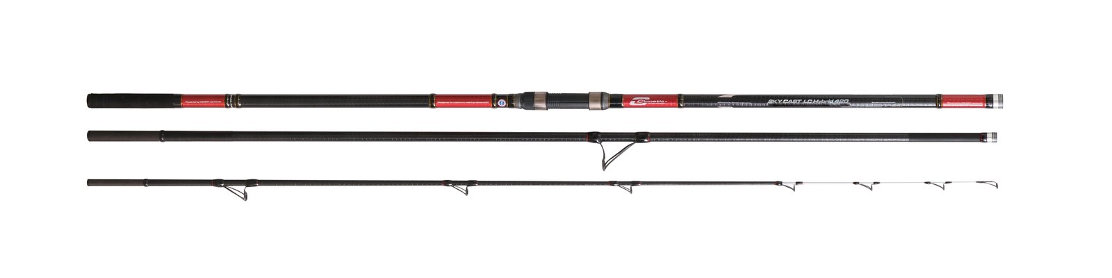 Caña de surfcasting Cinnetic Sky Cast LC Hybrid de 4,20 m con puntera híbrida