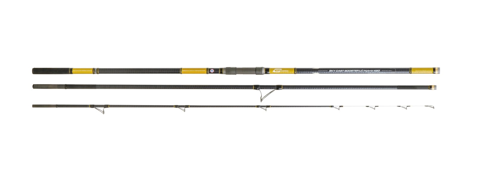 Caña de surfcasting Cinnetic Sky Cast Booster LC Hybrid de 4,20 m con puntera híbrida