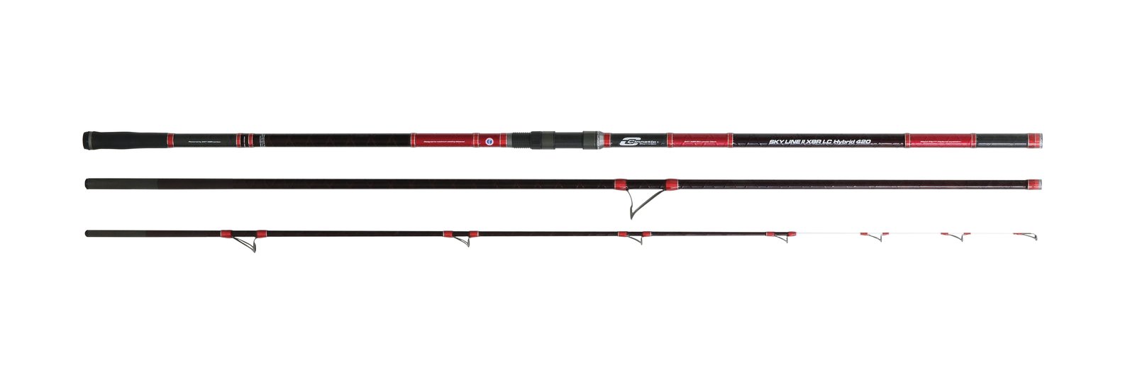 Caña de surfcasting Cinnetic Sky Line II XBR LC Hybrid de 4,20 m con puntera híbrida