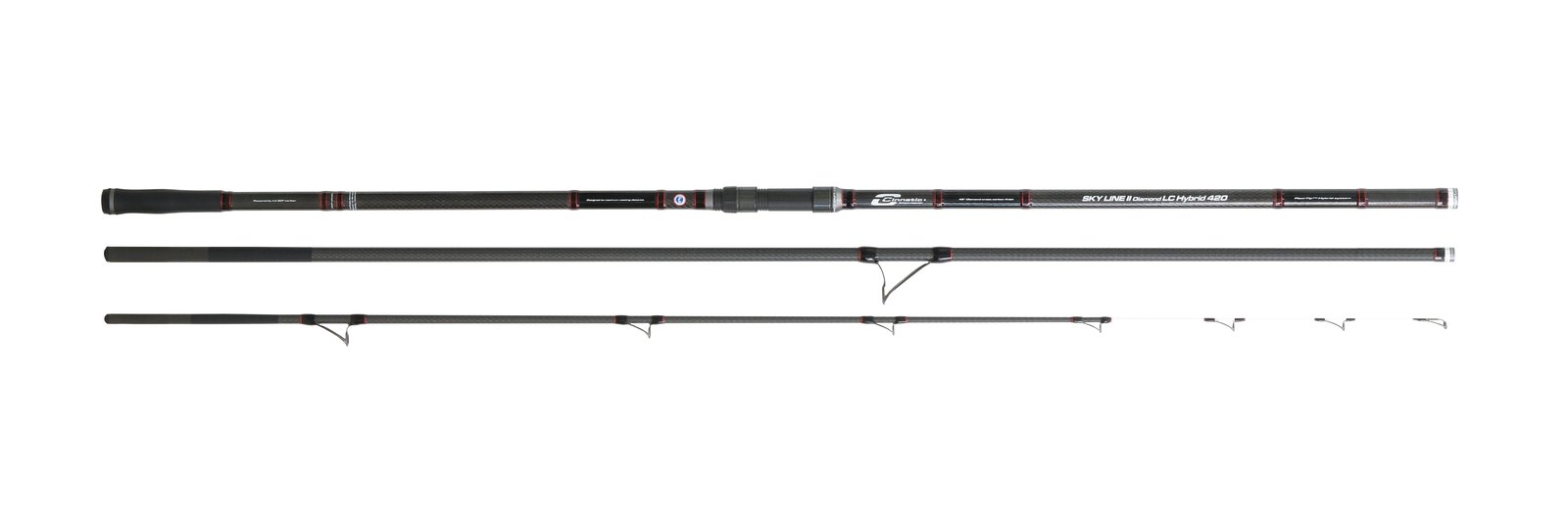 Caña de surfcasting Cinnetic Sky Line II Diamond LC Hybrid de 4,20 m con acabado Diamond