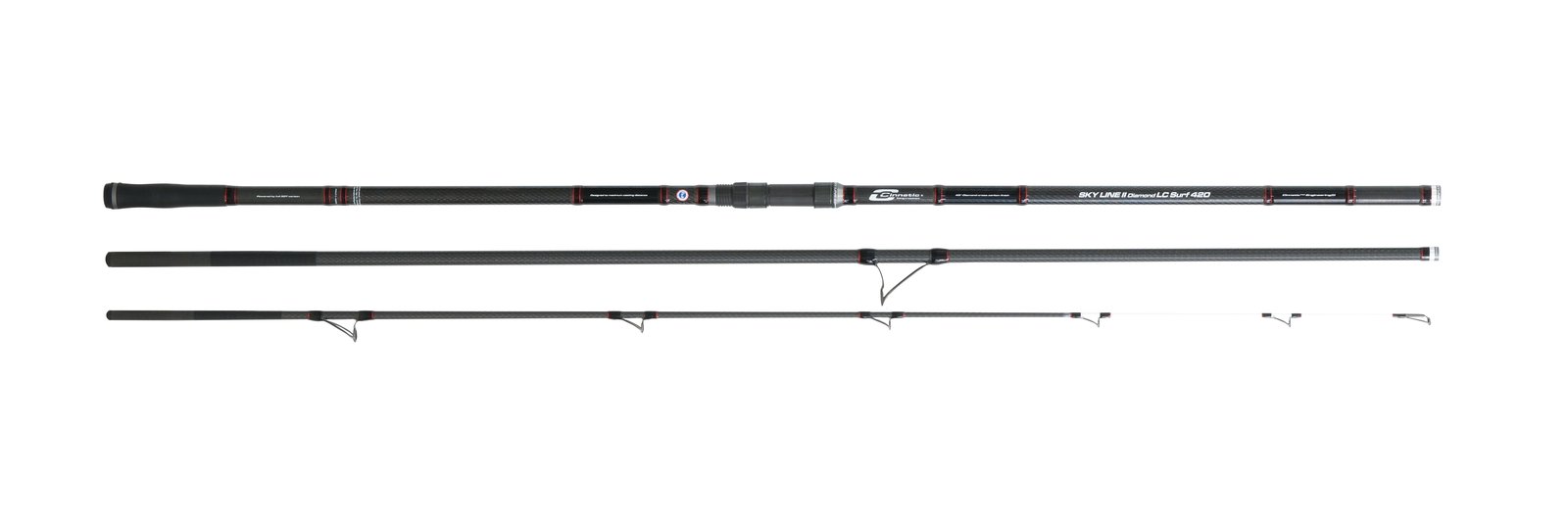 Caña de surfcasting Cinnetic Sky Line II Diamond LC Surf de 4,20 m con puntera tubular