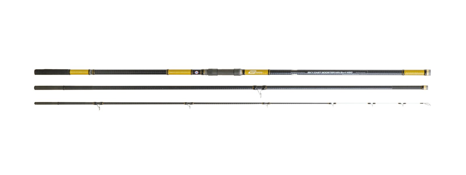 Caña de surfcasting Cinnetic Sky Cast Booster MN Surf de 4,50 m y 3 tramos