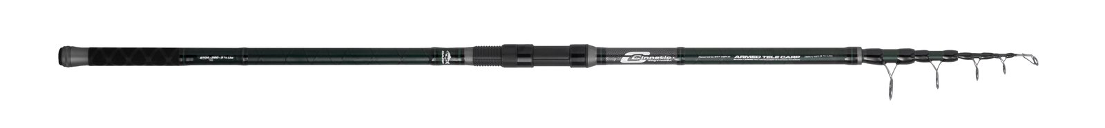Caña de carpfishing Cinnetic Armed Tele Carp XBR de 3,60 m en 5 tramos